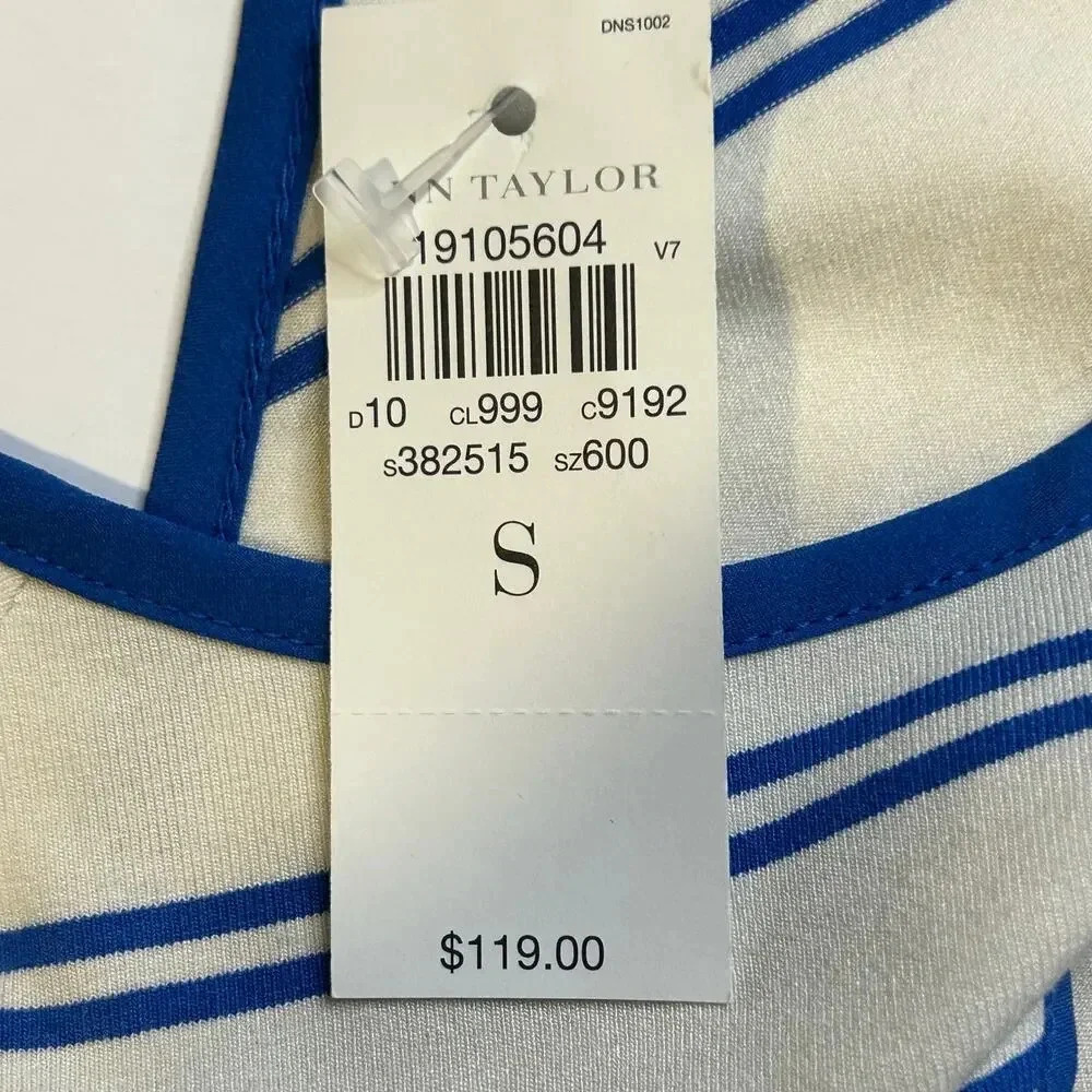 Ann Tayor NWT Blue and white halter maxi sundress size S - Picture 10 of 13